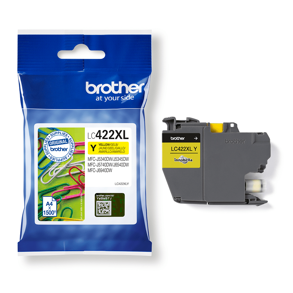 Genuine Brother LC422XLY Ink Cartridge – Yellow 3